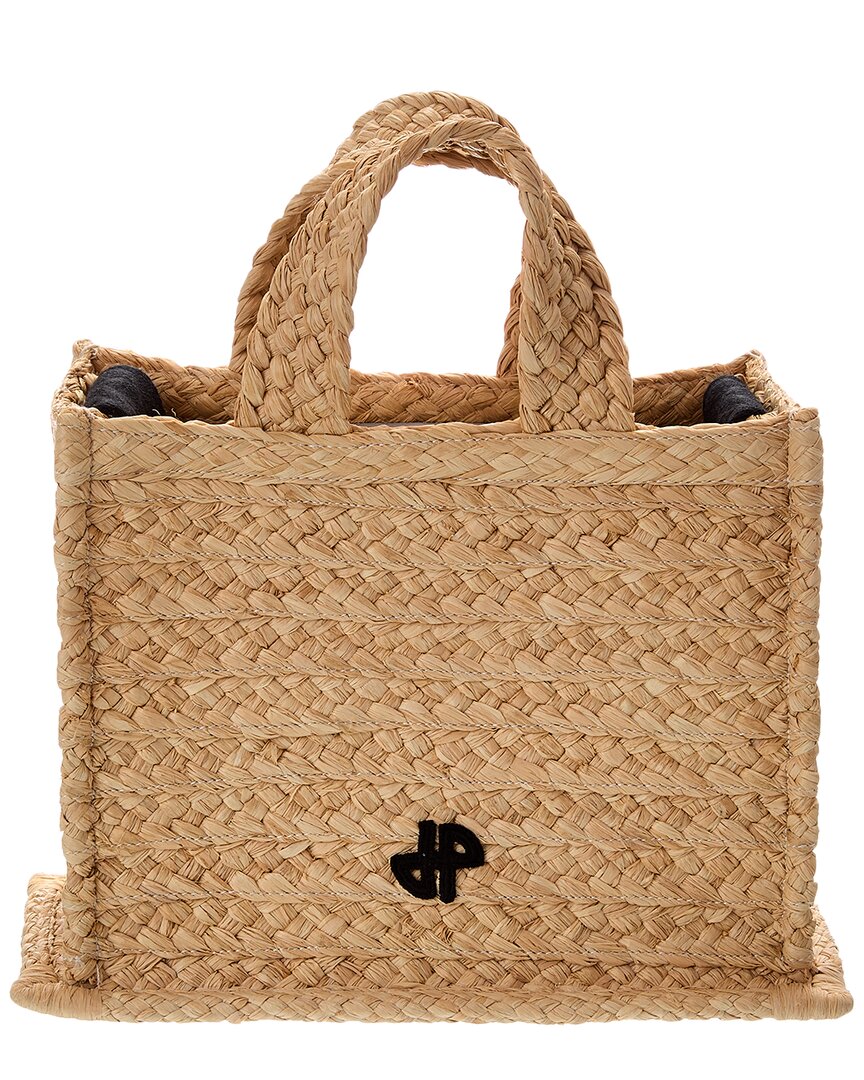 Patou Jp Small Raffia Tote