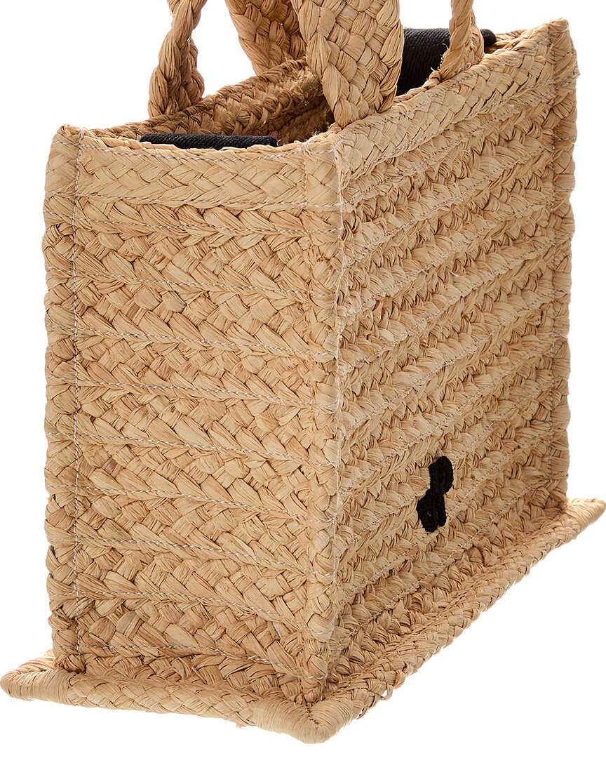 Patou Jp Small Raffia Tote