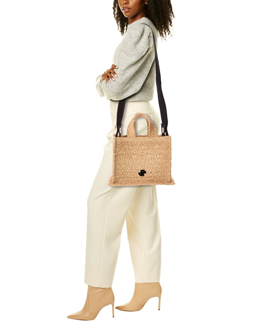 Patou Jp Small Raffia Tote