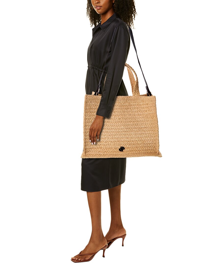 Patou Jp Large Raffia Tote