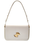Patou Le Lock Leather Shoulder Bag White ONE SIZE