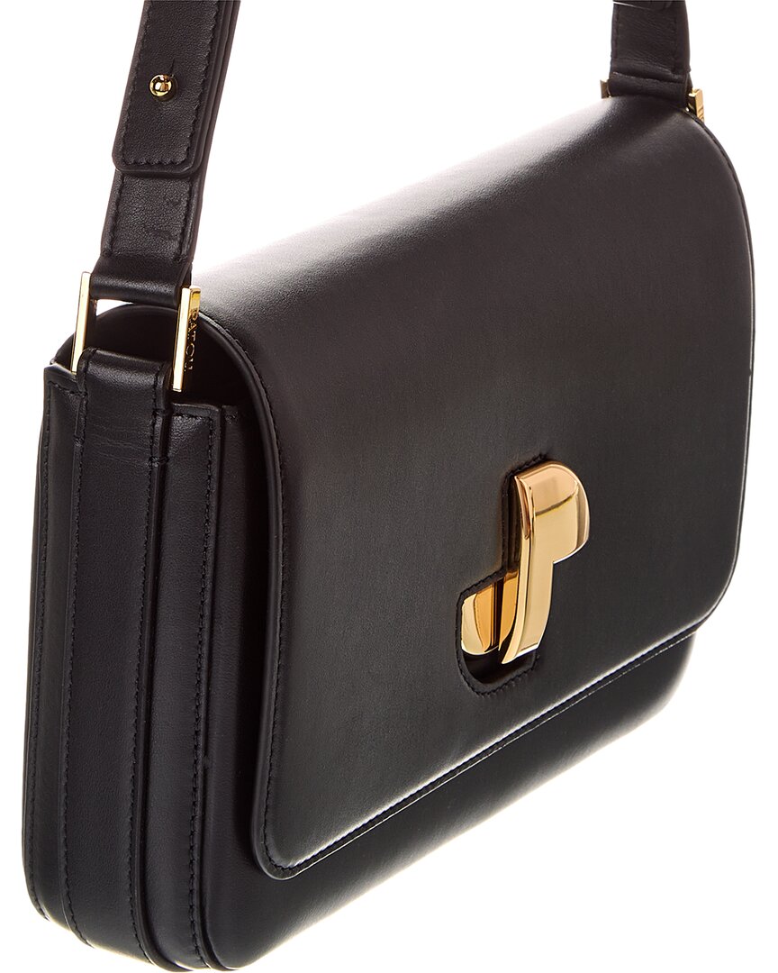 Patou Le Lock Leather Shoulder Bag