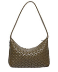 Walter Baker Hazel Leather Shoulder Bag Dark Olive ONE SIZE