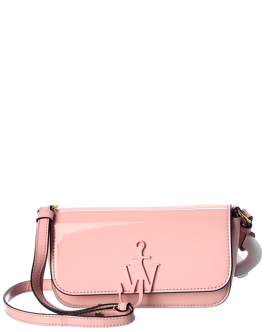 Jw Anderson Chain Anchor Patent Shoulder Bag Pink ONE SIZE