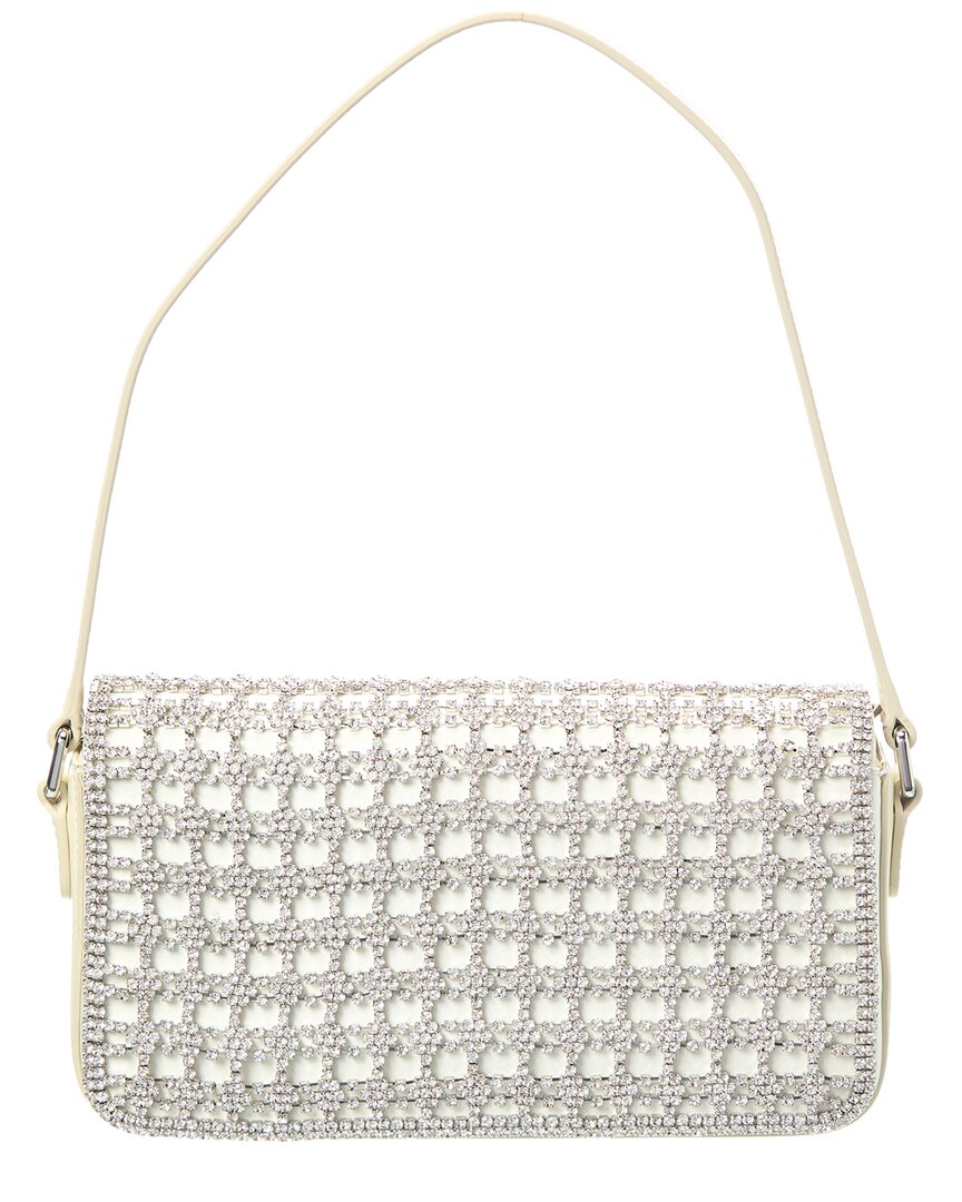 Self-Portrait Crystal Leather Baguette Bag