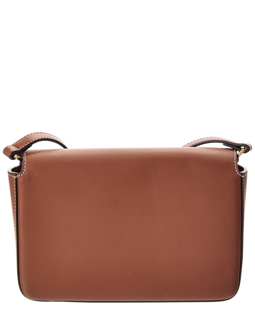 Burberry Penny Foldover E-Canvas & Leather Shoulder Bag (   )