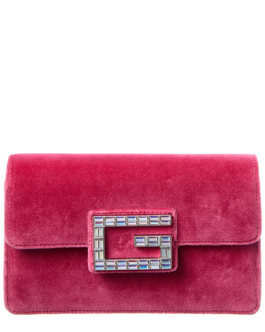 Gucci Square G Velvet Shoulder Bag (Authentic  )