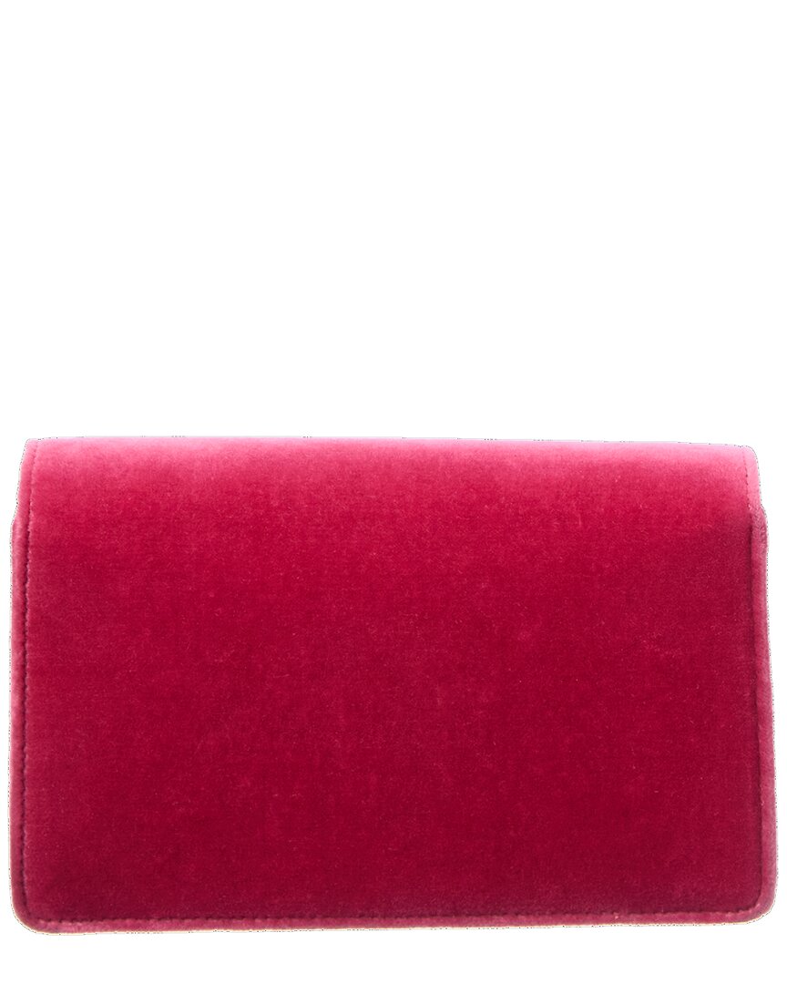 Gucci Square G Velvet Shoulder Bag (Authentic  )