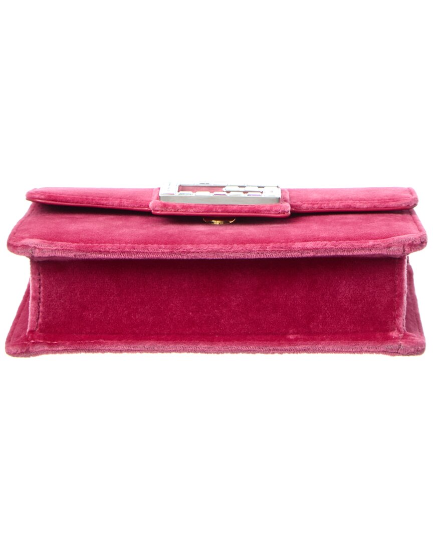 Gucci Square G Velvet Shoulder Bag (Authentic  )