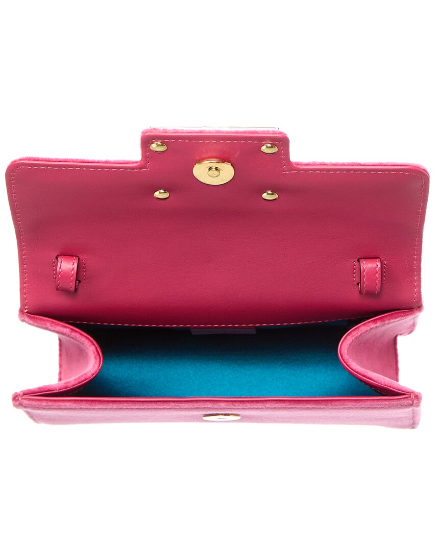 Gucci Square G Velvet Shoulder Bag (Authentic  )