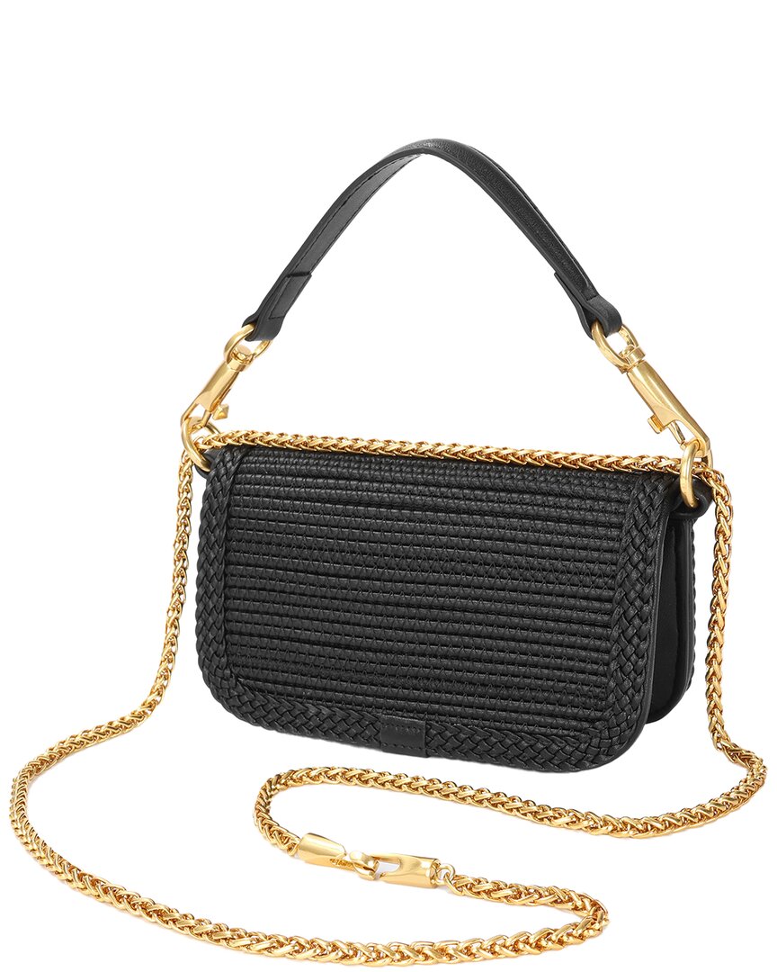 Tiffany & Fred Paris Elegant Braided Leather Crossbody