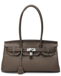 Tiffany & Fred Paris Structured Leather Top-Handle Tote