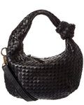 Isabella Rosetti Sylvie Hand-Woven Leather Shoulder Bag