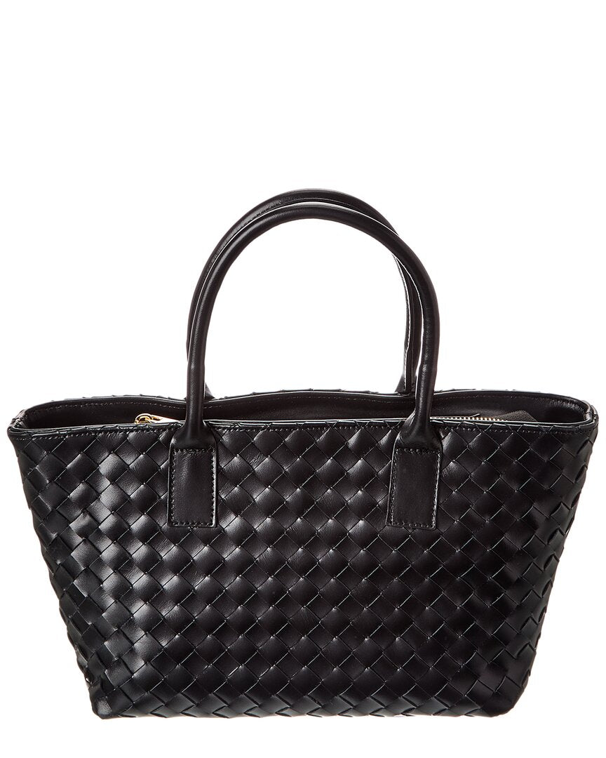 Isabella Rosetti Anya Hand-Woven Leather Satchel
