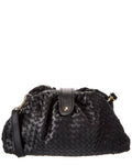 Isabella Rossetti Nora Hand-Woven Leather Clutch