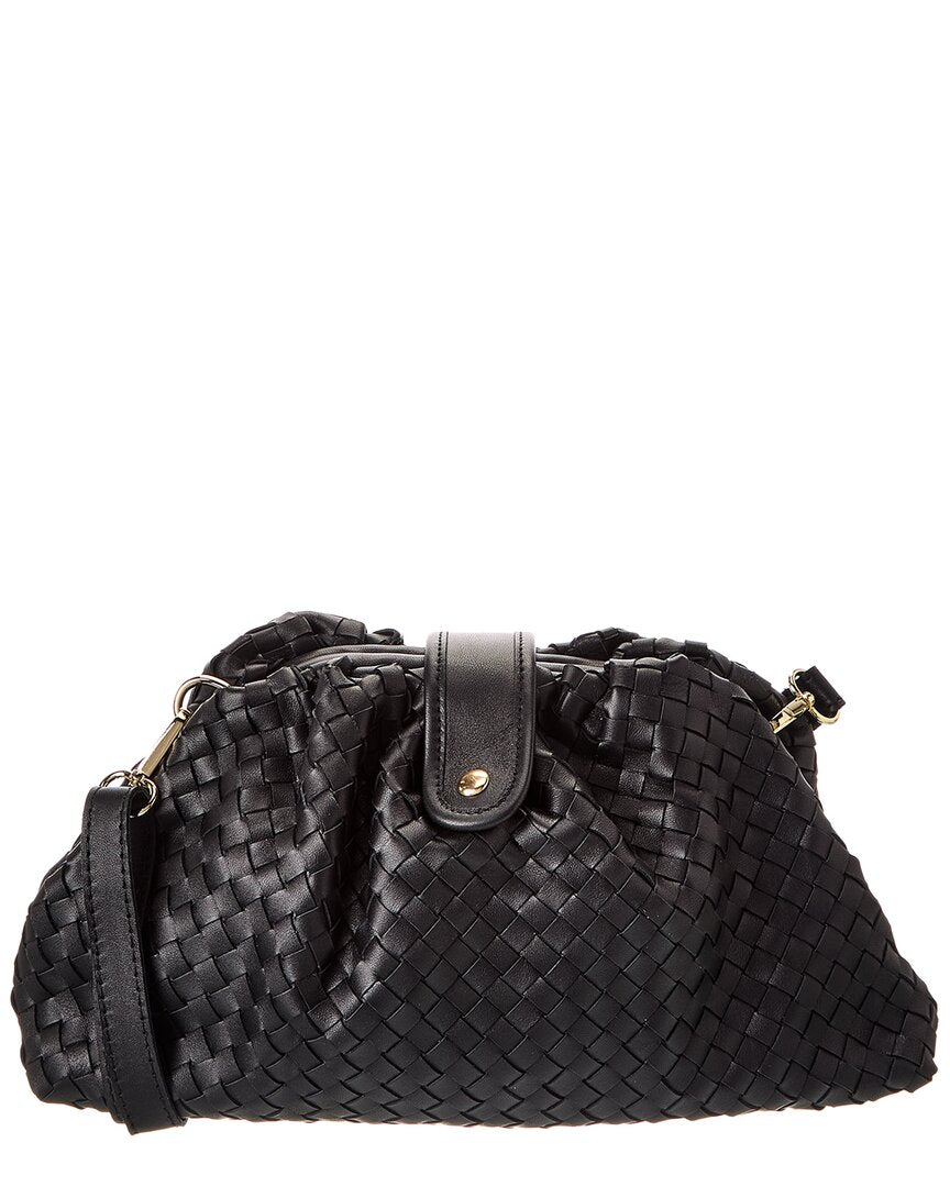 Isabella Rossetti Nora Hand-Woven Leather Clutch
