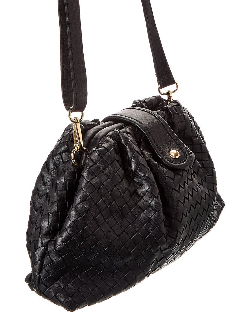 Isabella Rossetti Nora Hand-Woven Leather Clutch