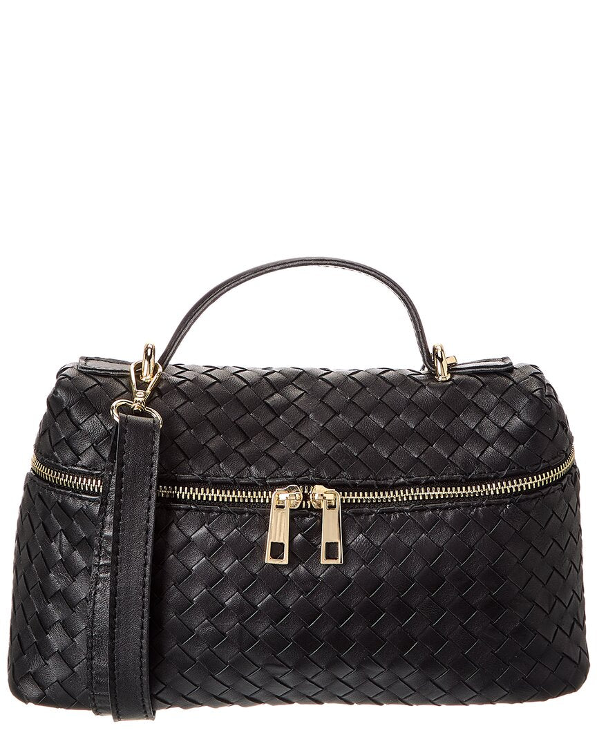 Isabella Rosetti Quinn Hand-Woven Leather Crossbody