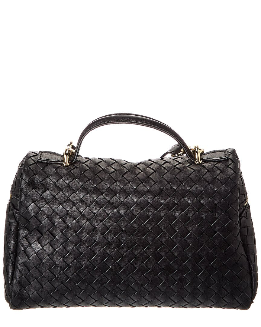 Isabella Rosetti Quinn Hand-Woven Leather Crossbody
