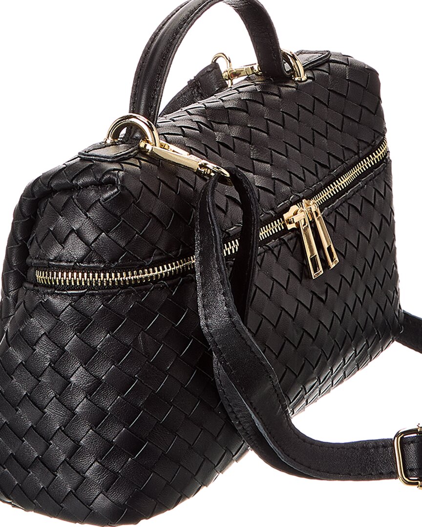 Isabella Rosetti Quinn Hand-Woven Leather Crossbody