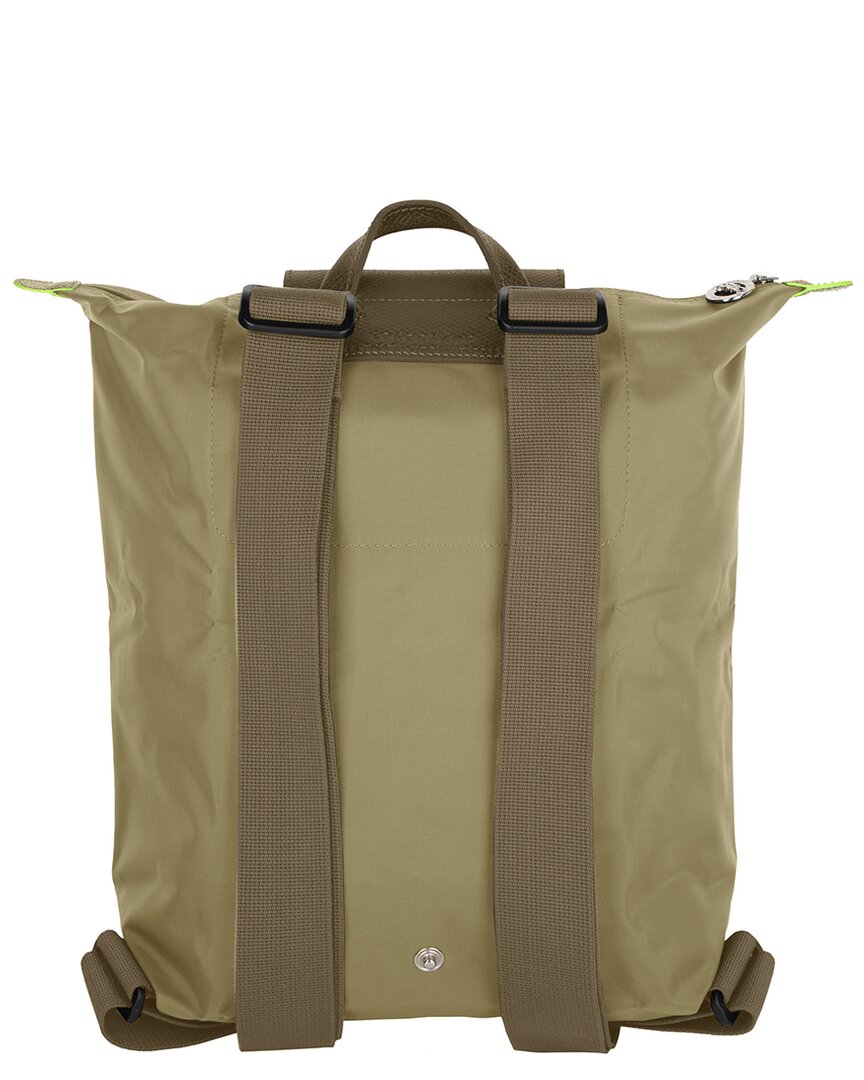 Longchamp Le Pliage Green Medium Canvas Backpack