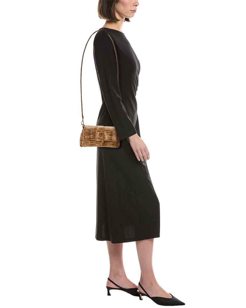 Jacquemus Petit Bambimou Croc-Embossed Leather Shoulder Bag