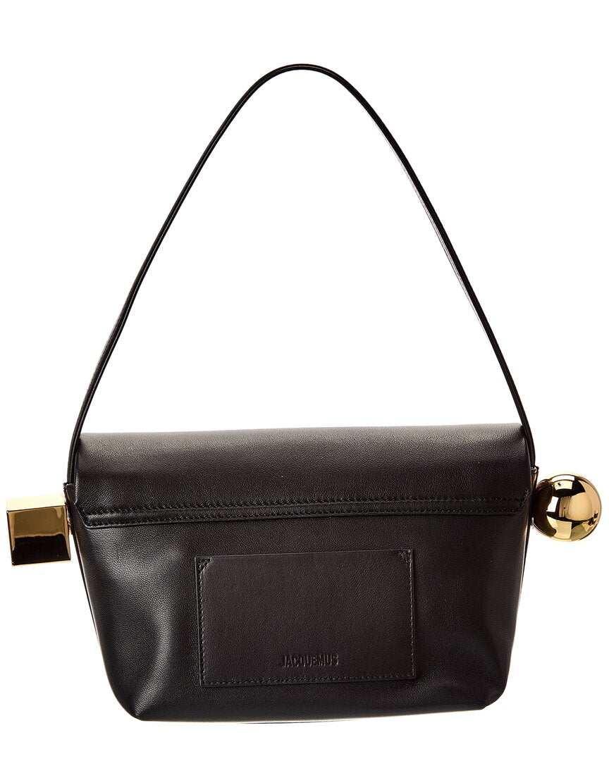 Jacquemus The Rond Carre Leather Shoulder Bag
