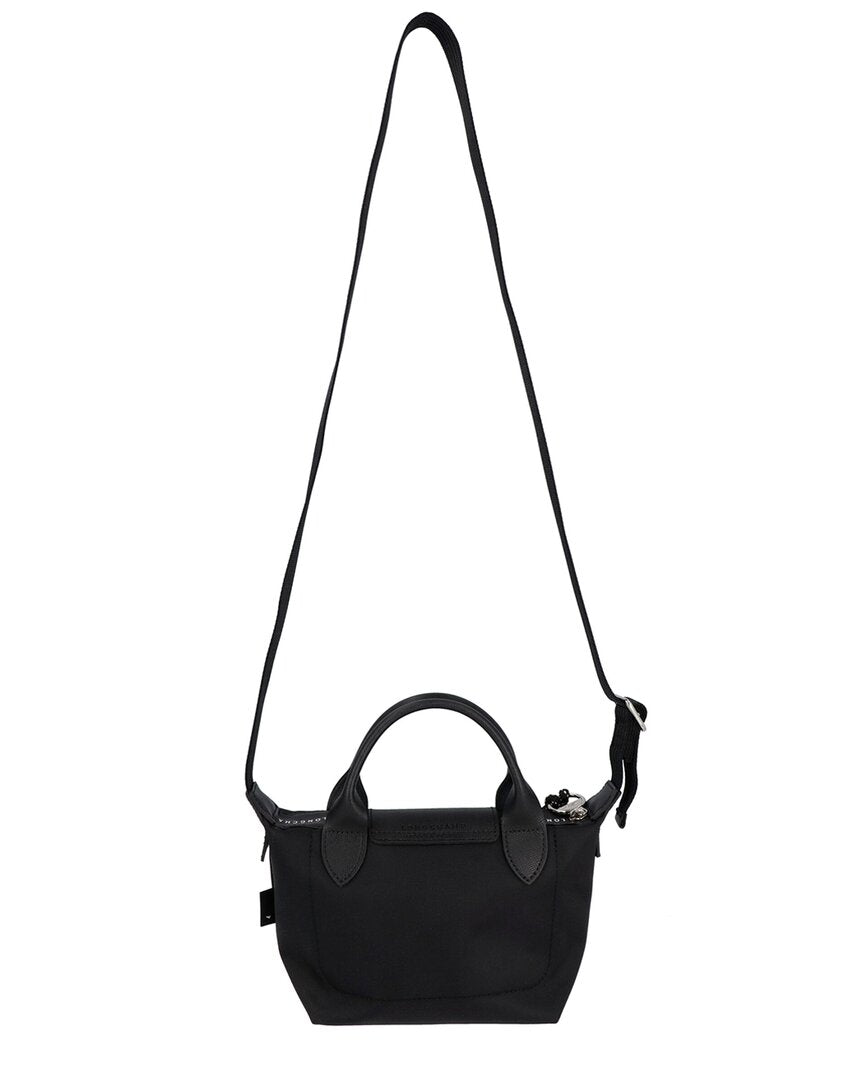 Longchamp Le Pliage Energy Extra Small Canvas Crossbody Handbag, Black