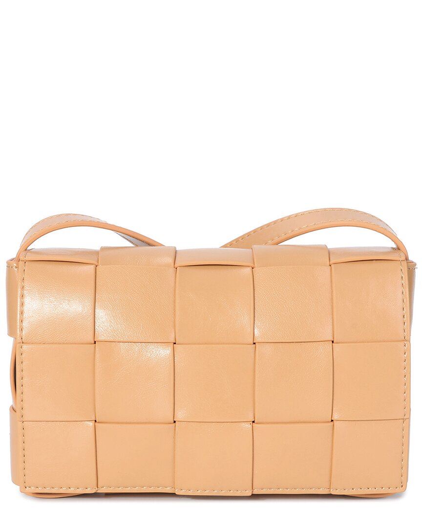 Tiffany & Fred Paris Woven Leather Small Crossbody