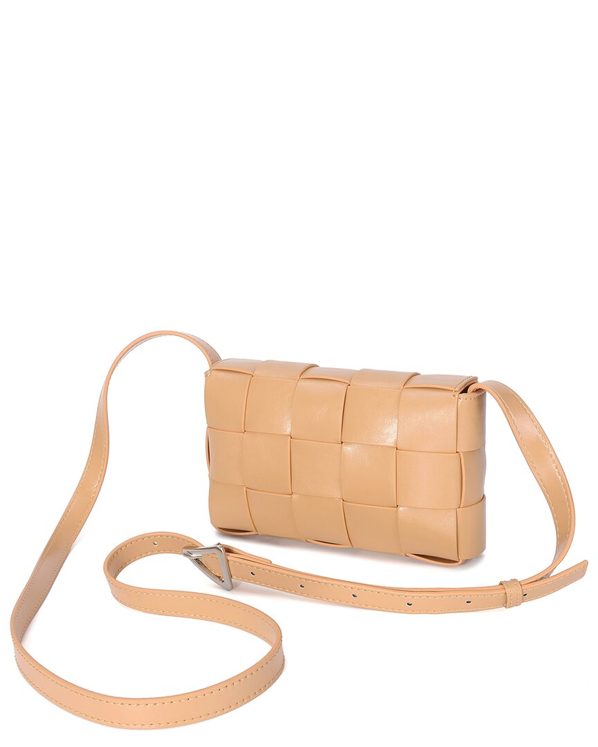 Tiffany & Fred Paris Woven Leather Small Crossbody