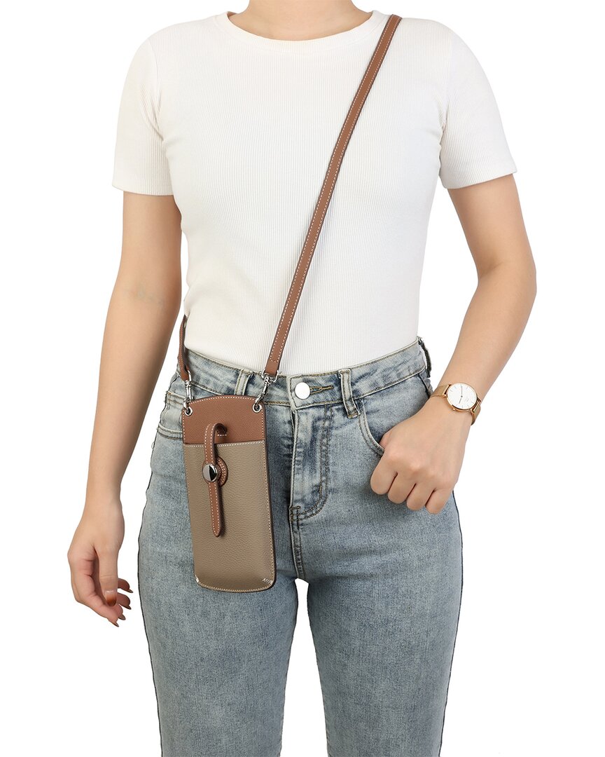 Tiffany & Fred Paris Grained Leather Phone Bag