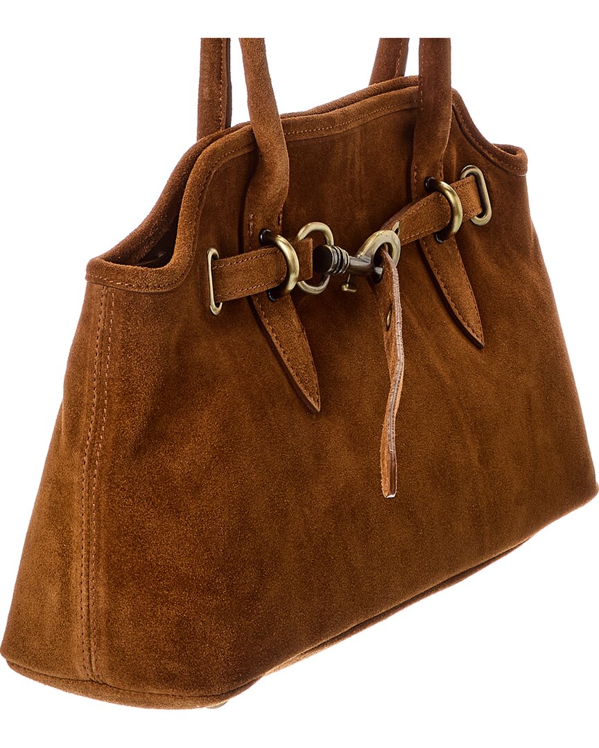 Persaman New York Heather16 Suede Shoulder Bag
