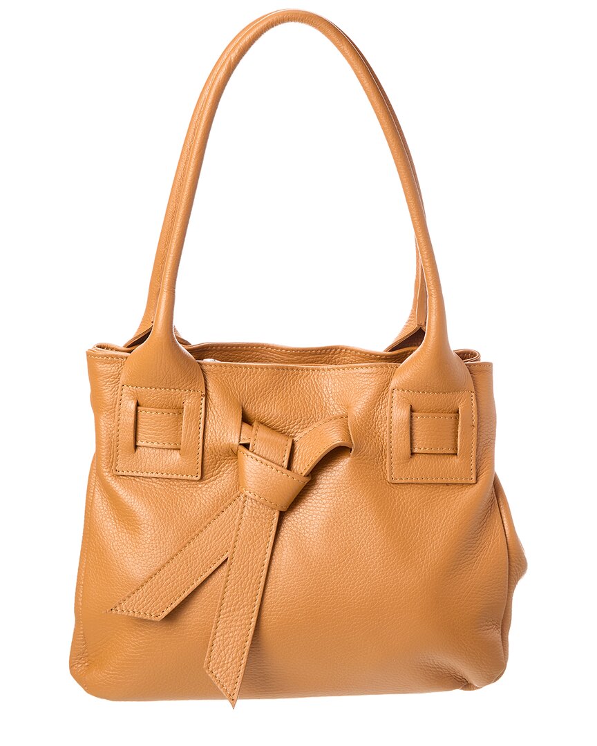 Persaman New York Lucy16 Small Leather Shoulder Tote