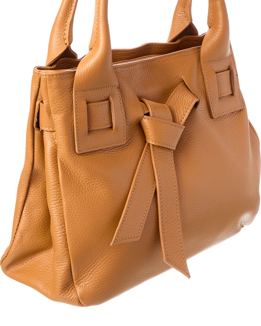 Persaman New York Lucy16 Small Leather Shoulder Tote