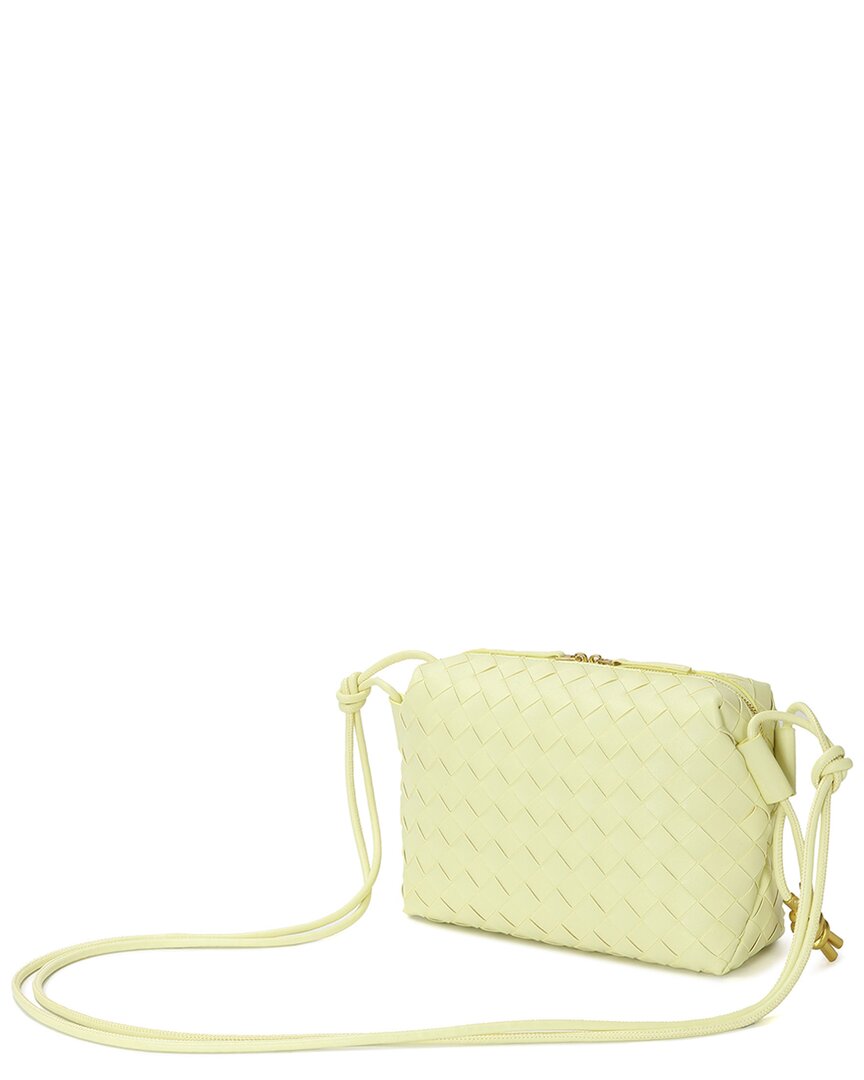 Tiffany & Fred Paris Large Woven Leather Crossbody
