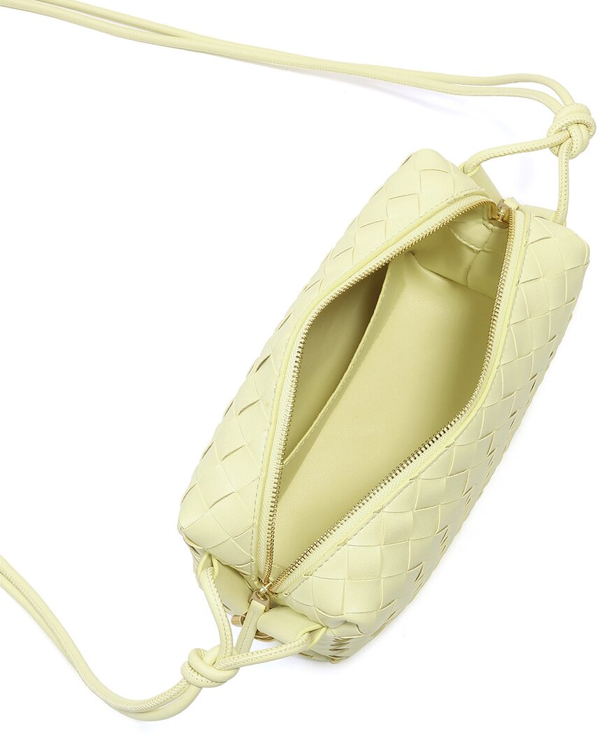 Tiffany & Fred Paris Large Woven Leather Crossbody
