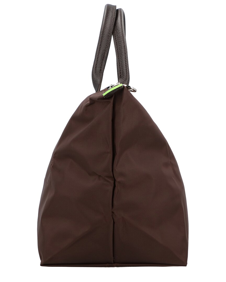 Longchamp Le Pliage Green Medium Canvas Handbag