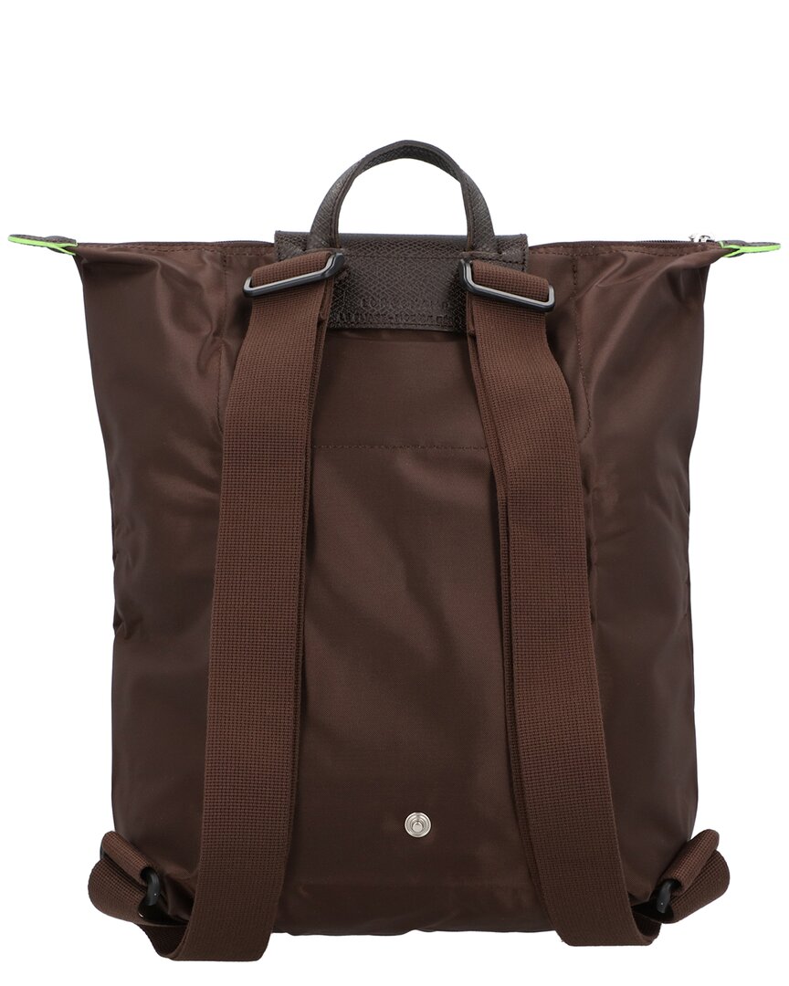 Longchamp Le Pliage Green Medium Canvas Backpack