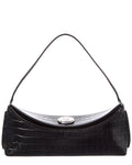 Jacquemus Le Calisson Croc-Embossed Leather Shoulder Bag