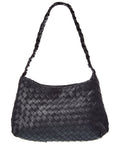 Isabella Rossetti Kaia Hand-Woven Leather Shoulder Bag