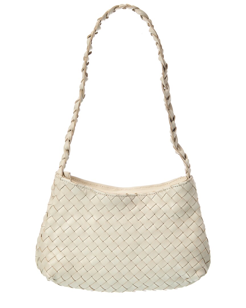 Isabella Rossetti Kaia Hand-Woven Leather Shoulder Bag