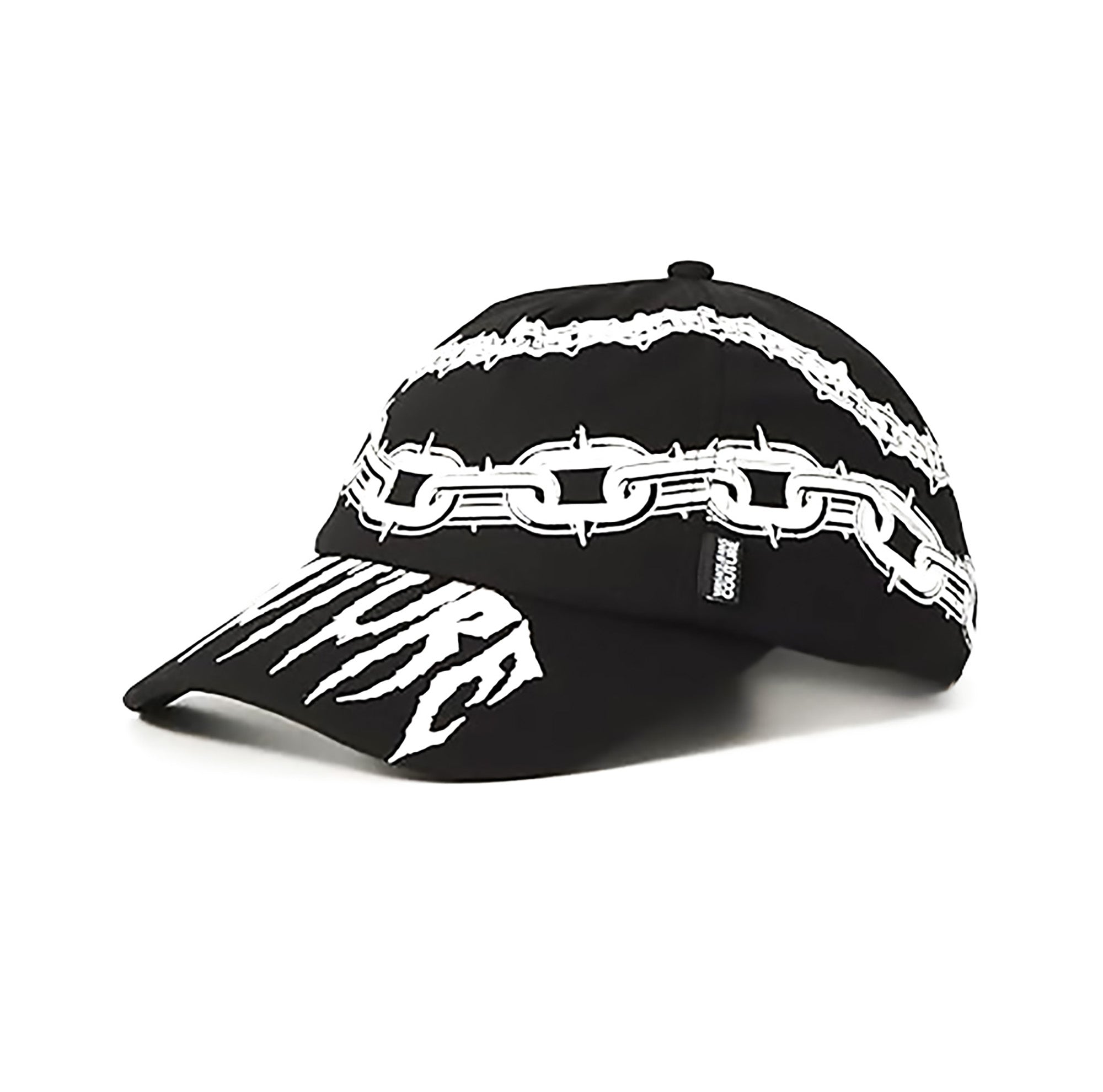 Versace Jeans Couture Black/White Chain Print Pattern Signature Baseball Cap