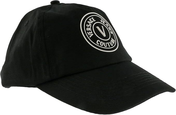 Versace Jeans Couture Black/White Toned Baroque Print Baseball Cap