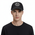 Versace Jeans Couture Black/White Toned Baroque Print Baseball Cap