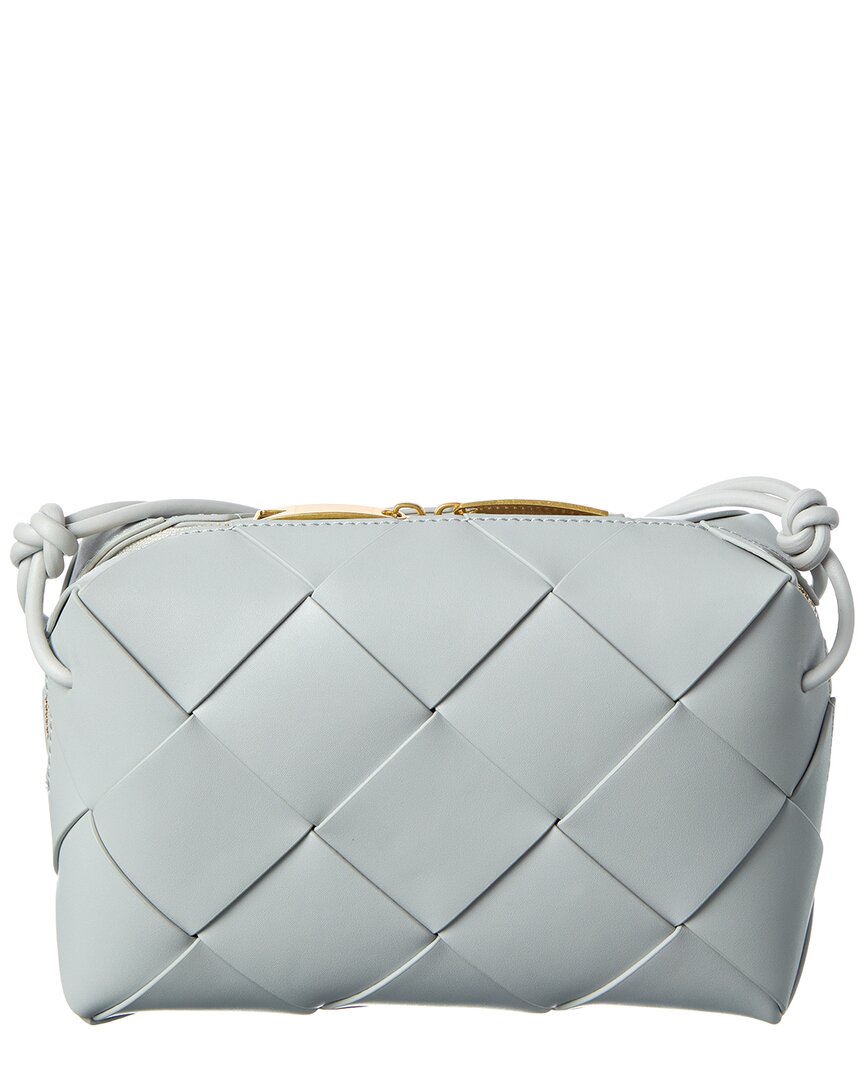 Tiffany & Fred Paris Smooth Woven Leather Messenger Bag
