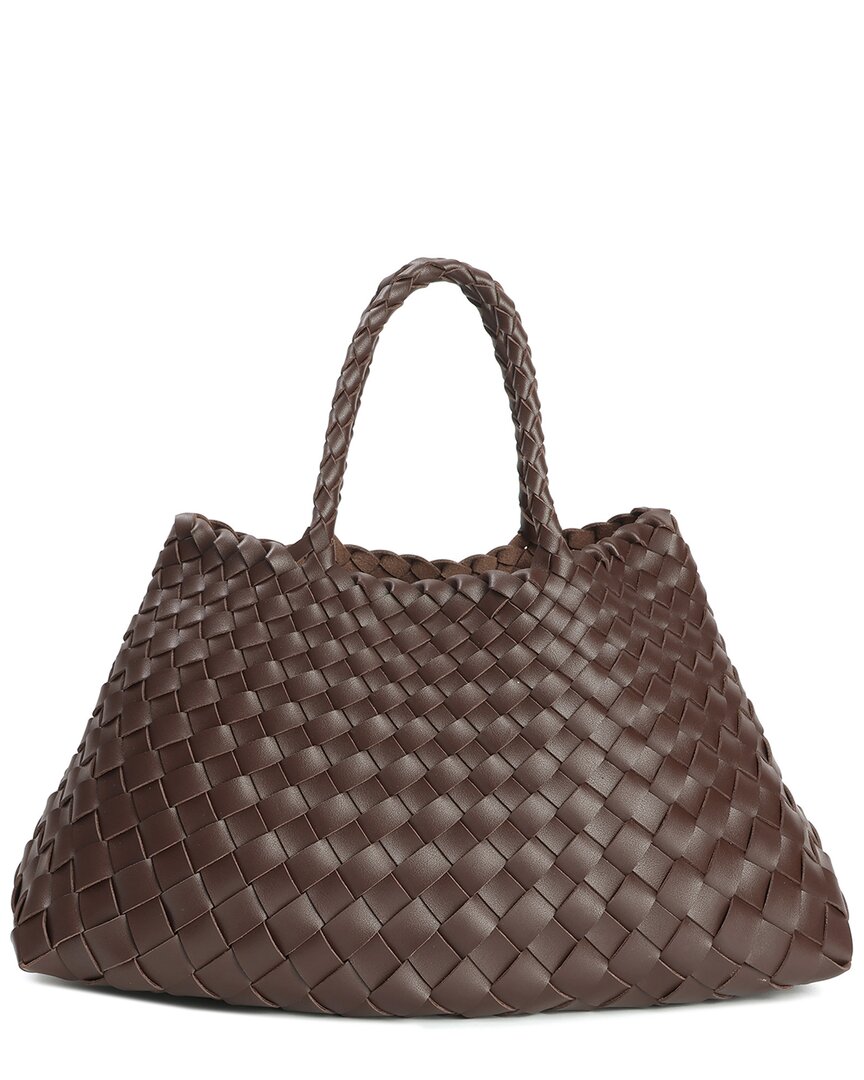 Tiffany & Fred Hand-Woven Leather Tote