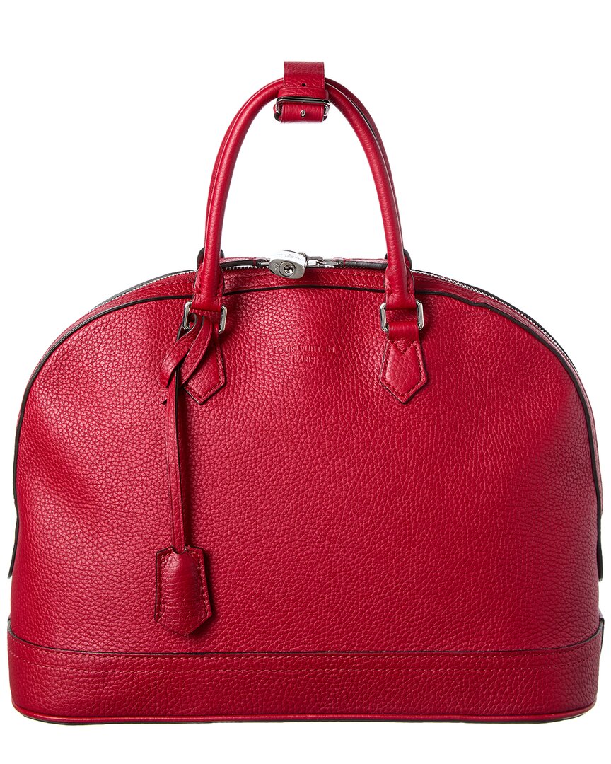 Louis Vuitton Cherry Lv Taurillon Leather Alma (Authentic  )