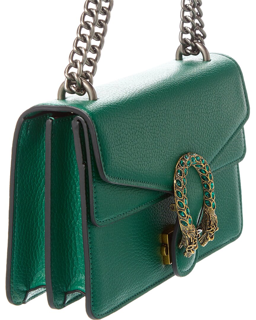 Tiffany & Fred Paris Pebble Leather Crossbody, Green