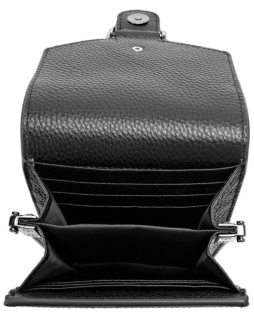 Tiffany & Fred Paris Full-Grain Leather Crossbody Phone Bag