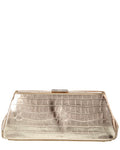 Jason Wu Croc-Embossed Leather Clutch